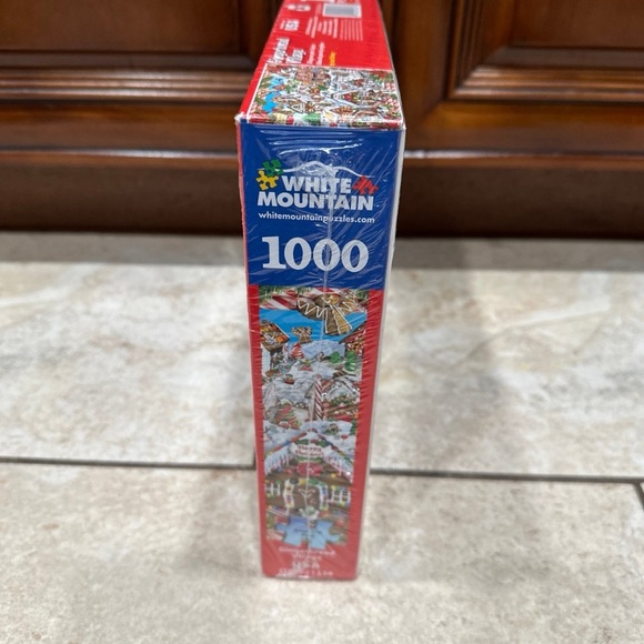 White Mountain GINGERBREAD VILLAGE Christmas Puzzle 1000 Pieces NEW - Picture 2 of 5